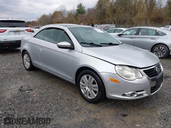 ✅ 2009 Volkswagen Eos Komfort • VIN: WVWBA71F79V003947 • Лот: 43597379. Опубликован ранее на IAAI с пробегом 87 446 миль. Бесплатный доступ к архиву аукционных продаж из США и подробный отчёт об истории автомобиля на DreamBid. Изображение 1.