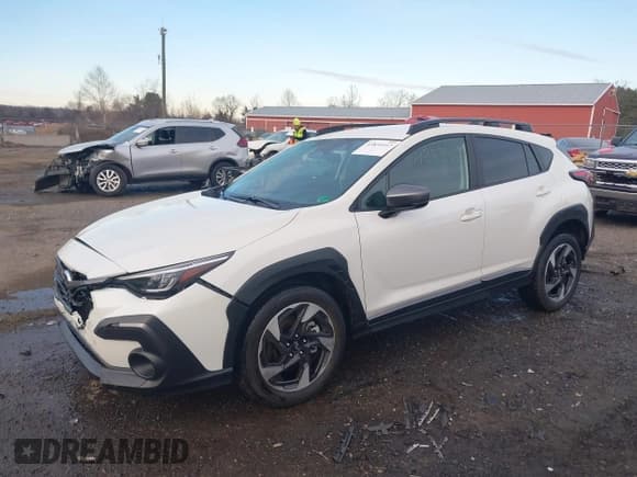 ✅ 2024 Subaru Crosstrek Limited • VIN: 4S4GUHL65R3834614 • Lot: 43835167. Listed on IAAI with 1,980 mi. Free auction sales archive from the USA and detailed vehicle history report at DreamBid. Image 2.