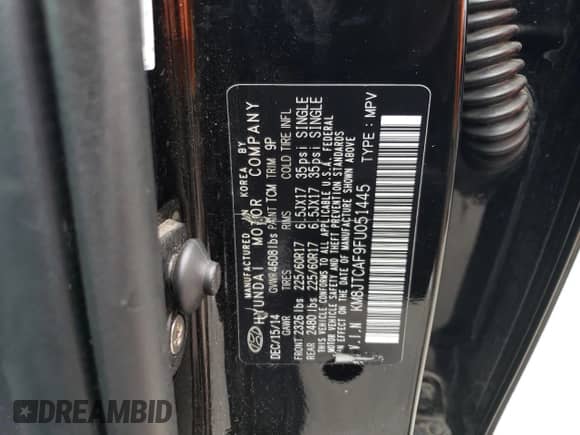 2015 Hyundai Tucson GLS z VIN KM8JTCAF9FU051445, wystawiony jako Copart lot #64307073 z przebiegiem 131 185 mil mil oraz . Historia ofert i sprzedaży dostępna na DreamBid. Obrazek 14.