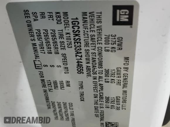 ✅ 2010 Chevrolet Silverado 1500 LT • VIN: 1GCSKSE33AZ144656 • Lot: 91117835. Listed on Copart with 156,323 mi. Free auction sales archive from the USA and detailed vehicle history report at DreamBid. Image 12.