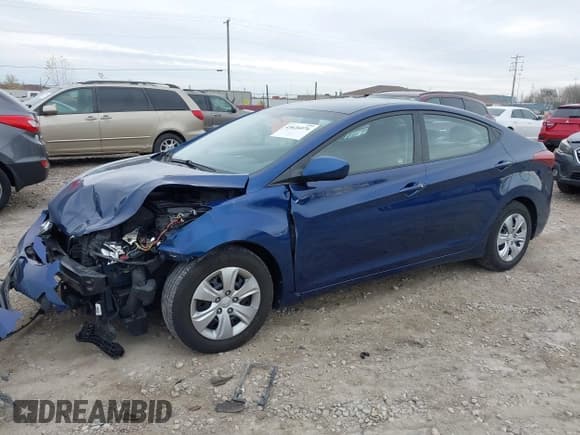 ✅ 2016 Hyundai Elantra SE • VIN: 5NPDH4AE8GH714886 • Lot: 43626076. Listed on IAAI with 120,902 mi. Free auction sales archive from the USA and detailed vehicle history report at DreamBid. Image 2.