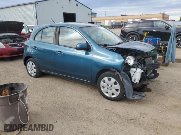 ✅ 2017 Nissan Micra S • VIN: 3N1CK3CP9HL266944 • Lot: 74458944. Listed on Copart with 90,329 mi. Free auction sales archive from the USA and detailed vehicle history report at DreamBid. Image 4.