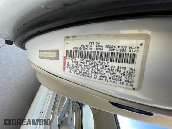 ✅ 2002 Lexus SC 430 • VIN: JTHFN48Y220024203 • Lot: 55532225. Listed on Copart with 247,233 mi. Free auction sales archive from the USA and detailed vehicle history report at DreamBid. Image 10.