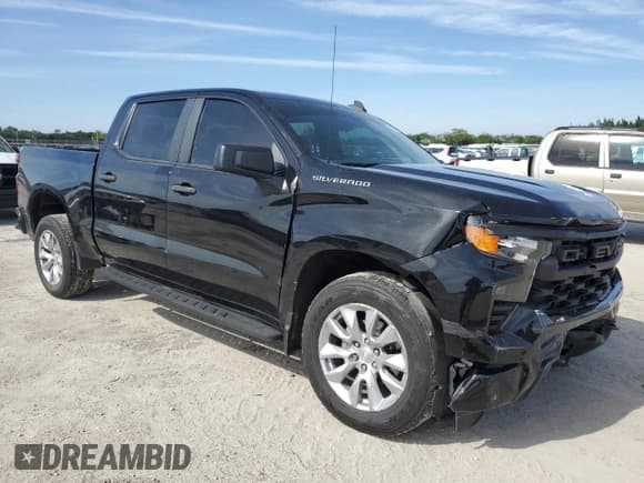 ✅ 2022 Chevrolet Silverado 1500 Custom • VIN: 3GCPABEK7NG580528 • Lot: 92401915. Listed on Copart with 30,801 mi. Free auction sales archive from the USA and detailed vehicle history report at DreamBid. Image 4.