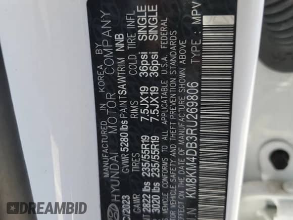 ✅ 2024 Hyundai Ioniq 5 SE Standard Range • VIN: KM8KM4DB3RU269806 • Lot: 63148845. Wystawiony na Copart z przebiegiem 17 941 mil. Bezpłatny archiwum sprzedaży aukcyjnych z USA i szczegółowy raport historii pojazdu na DreamBid. Zdjęcie 12.