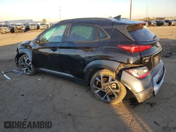 ✅ 2023 Hyundai Kona Limited • VIN: KM8K5CA38PU940534 • Lot: 84629645. Wystawiony na Copart z przebiegiem 31 224 mil. Bezpłatny archiwum sprzedaży aukcyjnych z USA i szczegółowy raport historii pojazdu na DreamBid. Zdjęcie 2.