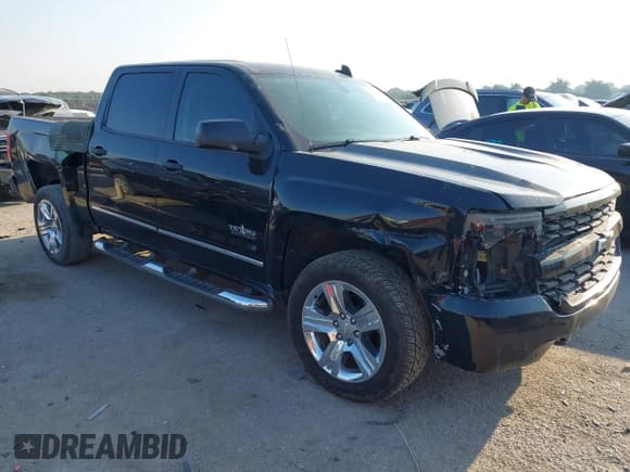 ✅ 2018 Chevrolet Silverado 1500 Custom • VIN: 3GCPCPEC1JG272944 • Lot: 43186784. Wystawiony na IAAI z przebiegiem 81 734 mil. Bezpłatny archiwum sprzedaży aukcyjnych z USA i szczegółowy raport historii pojazdu na DreamBid. Zdjęcie 1.