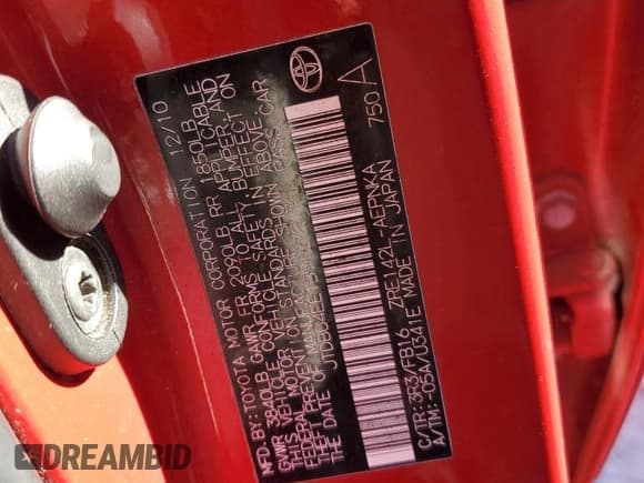 ✅ 2011 Toyota Corolla LE • VIN: JTDBU4EE1B9127217 • Лот: 90937475. Опубликован ранее на Copart с пробегом 147 031 миль. Бесплатный доступ к архиву аукционных продаж из США и подробный отчёт об истории автомобиля на DreamBid. Изображение 12.