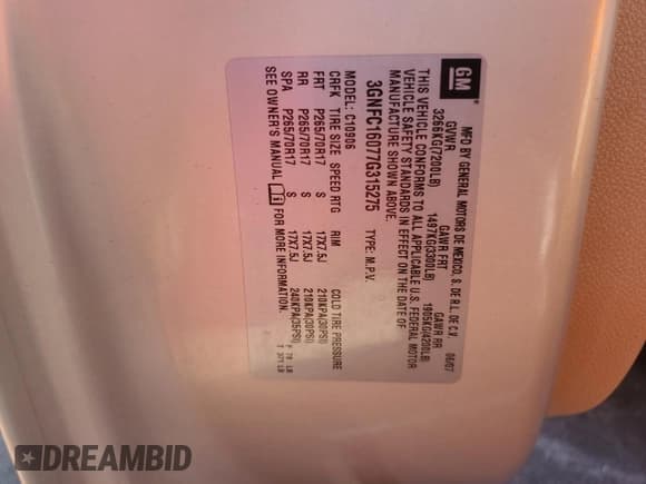 ✅ 2007 Chevrolet Suburban LT • VIN: 3GNFC16077G315275 • Lot: 90644885. Wystawiony na Copart z przebiegiem 211 773 mil. Bezpłatny archiwum sprzedaży aukcyjnych z USA i szczegółowy raport historii pojazdu na DreamBid. Zdjęcie 13.