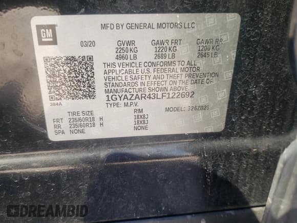 ✅ 2020 Cadillac XT4 FWD Luxury • VIN: 1GYAZAR43LF122692 • Lot: 72151644. Wystawiony na Copart z przebiegiem 84 409 mil. Bezpłatny archiwum sprzedaży aukcyjnych z USA i szczegółowy raport historii pojazdu na DreamBid. Zdjęcie 13.