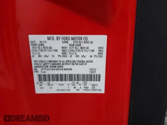 ✅ 2014 Ford F-150 XL • VIN: 1FTVX1EF0EKE42938 • Lot: 82290894. Wystawiony na Copart z przebiegiem Nie podano. Bezpłatny archiwum sprzedaży aukcyjnych z USA i szczegółowy raport historii pojazdu na DreamBid. Zdjęcie 14.