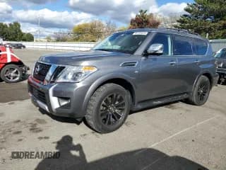 ✅ 2018 Nissan Armada Platinum • VIN: JN8AY2NE1JX700412 • Lot: 82726025. Listed on Copart with 59,582 mi. Free auction sales archive from the USA and detailed vehicle history report at DreamBid. Image 1.