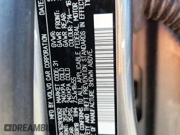 ✅ 2016 Volvo XC60 T5 Premier • VIN: YV4612RK1G2810062 • Lot: 92846745. Wystawiony na Copart z przebiegiem 78 133 mil. Bezpłatny archiwum sprzedaży aukcyjnych z USA i szczegółowy raport historii pojazdu na DreamBid. Zdjęcie 13.