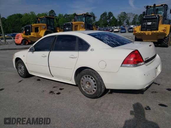 2009 Chevrolet Impala Police Police with VIN 2G1WS57M891302124, listed as a Copart auction lot 56649145 with 83,245 mi miles and Salvage title. Bid and sale history available at DreamBid. Image 2.