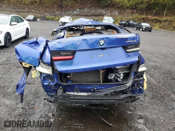 2020 BMW 3 Series M340i z VIN WBA5U7C00LA234083, wystawiony jako Copart lot #86619945 z przebiegiem Nie podano mil oraz Szkoda całkowita • Salvage title. Historia ofert i sprzedaży dostępna na DreamBid. Obrazek 6.