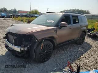 2025 Hyundai Santa Fe Calligraphy с VIN 5NMP5DGL0SH077008, выставлен на аукционе Copart как лот 80107665 с пробегом 19 845 миль миль и Списание • Salvage title. История ставок и продаж доступна на DreamBid. Изображение 1.