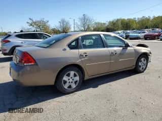 2006 Chevrolet Impala LT 3.5L с VIN 2G1WT58K069416108, выставлен на аукционе Copart как лот 85669965 с пробегом 98 398 миль миль и Списание • Salvage title. История ставок и продаж доступна на DreamBid. Изображение 3.