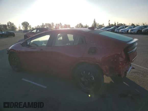 2025 Toyota Prius LE with VIN JTDACAAU6S3050745, listed as a Copart auction lot 81862405 with 2,902 mi miles and Salvage title. Bid and sale history available at DreamBid. Image 2.