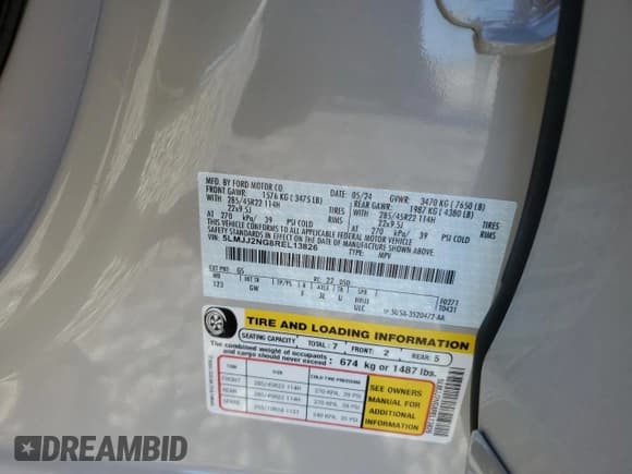 ✅ 2024 Lincoln Navigator Premiere • VIN: 5LMJJ2NG8REL13826 • Лот: 41370965. Опубликован ранее на Copart с пробегом 2 425 миль. Бесплатный доступ к архиву аукционных продаж из США и подробный отчёт об истории автомобиля на DreamBid. Изображение 15.