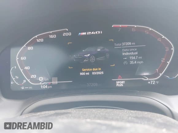 ✅ 2022 BMW 2 Series M240i xDrive • VIN: 3MW53CM03N8C68415 • Lot: 41443638. Wystawiony na IAAI z przebiegiem 37 209 mil. Bezpłatny archiwum sprzedaży aukcyjnych z USA i szczegółowy raport historii pojazdu na DreamBid. Zdjęcie 7.