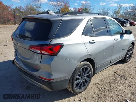 ✅ 2024 Chevrolet Equinox RS • VIN: 3GNAXMEG5RS104011 • Lot: 43249771. Listed on IAAI with 71,807 mi. Free auction sales archive from the USA and detailed vehicle history report at DreamBid. Image 4.