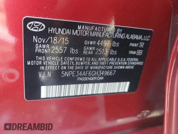 ✅ 2016 Hyundai Sonata Sport • VIN: 5NPE34AF6GH349667 • Lot: 91517115. Wystawiony na Copart z przebiegiem 131 183 mil. Bezpłatny archiwum sprzedaży aukcyjnych z USA i szczegółowy raport historii pojazdu na DreamBid. Zdjęcie 12.