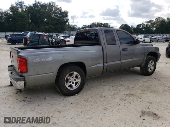 2005 Dodge Dakota SLT with VIN 1D7HW42N95S290614, listed as a Copart auction lot 72079414 with 130,925 mi miles and Salvage title. Bid and sale history available at DreamBid. Image 3.