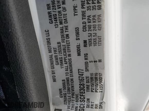 ✅ 2012 Chevrolet Colorado 1LT • VIN: 1GCESCFE3C8167477 • Лот: 84281604. Опубликован ранее на Copart с пробегом 284 912 миль. Бесплатный доступ к архиву аукционных продаж из США и подробный отчёт об истории автомобиля на DreamBid. Изображение 13.