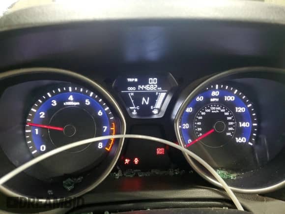 2013 Hyundai Elantra GLS with VIN 5NPDH4AE4DH355449, listed as a Copart auction lot 89812225 with 144,682 mi miles and Salvage title. Bid and sale history available at DreamBid. Image 9.