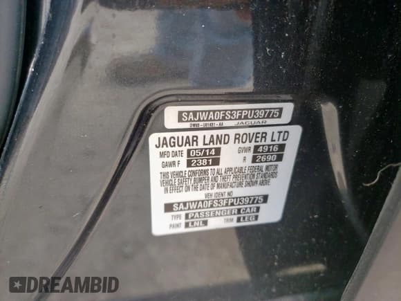 ✅ 2015 Jaguar XF T Premium • VIN: SAJWA0FS3FPU39775 • Lot: 58977515. Wystawiony na Copart z przebiegiem Nie podano. Bezpłatny archiwum sprzedaży aukcyjnych z USA i szczegółowy raport historii pojazdu na DreamBid. Zdjęcie 12.