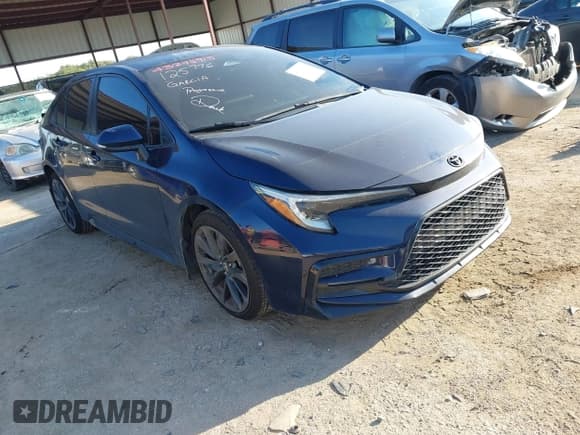 ✅ 2023 Toyota Corolla SE • VIN: JTDS4MCE1PJ101046 • Lot: 43295915. Listed on IAAI with 33,378 mi. Free auction sales archive from the USA and detailed vehicle history report at DreamBid. Image 1.