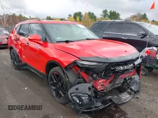 ✅ 2020 Chevrolet Blazer RS • VIN: 3GNKBKRS1LS605572 • Lot: 43484552. Listed on IAAI with 30,653 mi. Free auction sales archive from the USA and detailed vehicle history report at DreamBid. Image 1.