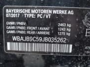 ✅ 2018 BMW 5 Series M550i xDrive • VIN: WBAJB9C59JB035262 • Lot: 43635064. Wystawiony na IAAI z przebiegiem 108 290 mil. Bezpłatny archiwum sprzedaży aukcyjnych z USA i szczegółowy raport historii pojazdu na DreamBid. Zdjęcie 9.