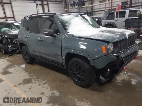 ✅ 2017 Jeep Renegade Trailhawk • VIN: ZACCJBCB4HPE86966 • Lot: 41502978. Listed on IAAI with 144,723 mi. Free auction sales archive from the USA and detailed vehicle history report at DreamBid. Image 1.