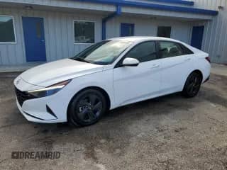 2023 Hyundai Elantra Blue with VIN KMHLM4AJ4PU054108, listed as a Copart auction lot 85680285 with 48,721 mi miles and Salvage title. Bid and sale history available at DreamBid. Image 1.