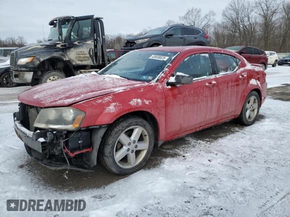 ✅ 2013 Dodge Avenger SXT • VIN: 1C3CDZCB9DN675958 • Lot: 45938825. Wystawiony na Copart z przebiegiem 159 610 mil. Bezpłatny archiwum sprzedaży aukcyjnych z USA i szczegółowy raport historii pojazdu na DreamBid. Zdjęcie 1.