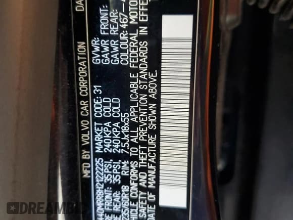 ✅ 2017 Volvo XC60 Dynamic • VIN: YV440MRR8H2122225 • Lot: 82547105. Wystawiony na Copart z przebiegiem 141 025 mil. Bezpłatny archiwum sprzedaży aukcyjnych z USA i szczegółowy raport historii pojazdu na DreamBid. Zdjęcie 13.