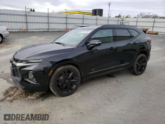2020 Chevrolet Blazer RS z VIN 3GNKBKRS2LS727163, wystawiony jako Copart lot #43857363 z przebiegiem 21 982 mil mil oraz . Historia ofert i sprzedaży dostępna na DreamBid. Obrazek 1.