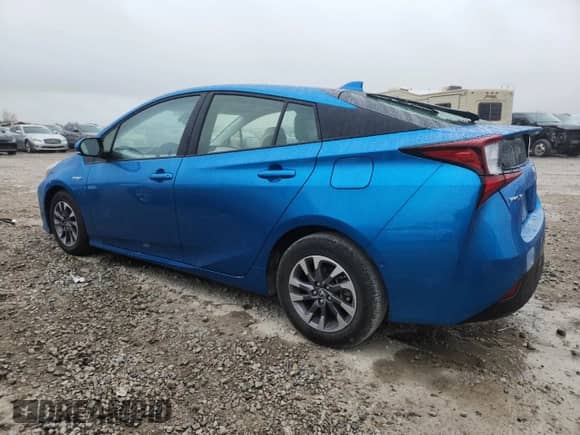 2021 Toyota Prius L Eco with VIN JTDKAMFU6M3145619, listed as a Copart auction lot 60266185 with 43,256 mi miles and Salvage title. Bid and sale history available at DreamBid. Image 2.