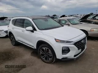 ✅ 2019 Hyundai Santa Fe Ultimate • VIN: 5NMS5CAA7KH023491 • Лот: 62713402. Опубликован ранее на Copart с пробегом Не указан. Бесплатный доступ к архиву аукционных продаж из США и подробный отчёт об истории автомобиля на DreamBid. Изображение 1.