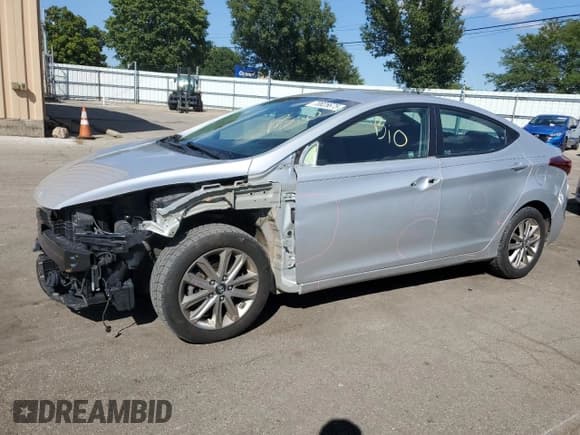 ✅ 2015 Hyundai Elantra Limited • VIN: KMHDH4AE2FU236271 • Lot: 70825675. Listed on Copart with Not provided. Free auction sales archive from the USA and detailed vehicle history report at DreamBid. Image 1.