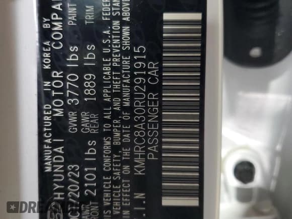 ✅ 2024 Hyundai Venue SEL • VIN: KMHRC8A30RU291915 • Lot: 80607434. Listed on Copart with 11,778 mi. Free auction sales archive from the USA and detailed vehicle history report at DreamBid. Image 15.