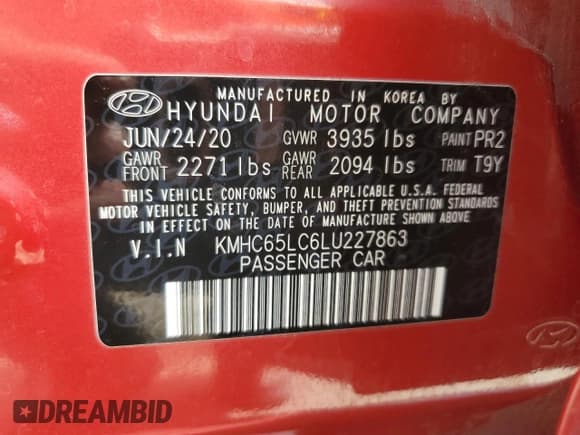 ✅ 2020 Hyundai Ioniq Blue • VIN: KMHC65LC6LU227863 • Lot: 51534965. Wystawiony na Copart z przebiegiem 75 777 mil. Bezpłatny archiwum sprzedaży aukcyjnych z USA i szczegółowy raport historii pojazdu na DreamBid. Zdjęcie 15.