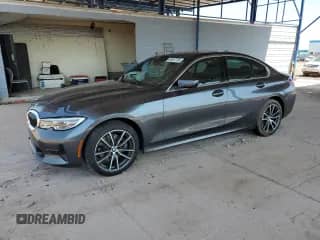 2022 BMW 3 Series 330i z VIN 3MW5R1J04N8C65143, wystawiony jako Copart lot #65097785 z przebiegiem 38 076 mil mil oraz Szkoda całkowita • Salvage title. Historia ofert i sprzedaży dostępna na DreamBid. Obrazek 1.
