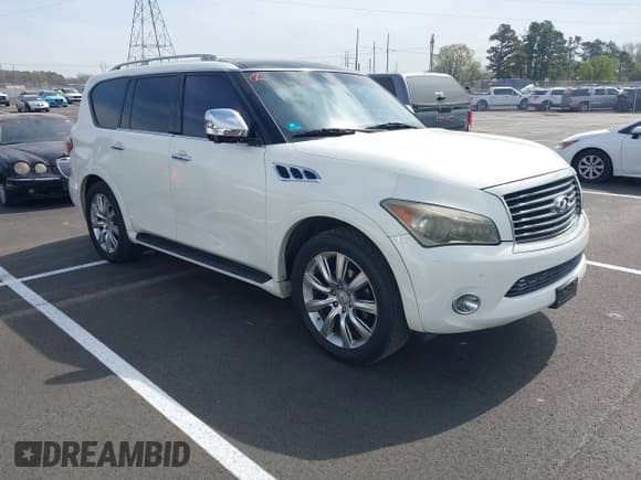 ✅ 2012 Infiniti QX56 7-passenger • VIN: JN8AZ2NF4C9515736 • Lot: 41919275. Listed on IAAI with 138,708 mi. Free auction sales archive from the USA and detailed vehicle history report at DreamBid. Image 1.