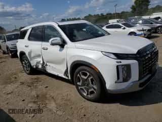 2023 Hyundai Palisade Limited с VIN KM8R5DGE6PU528321, выставлен на аукционе Copart как лот 67070574 с пробегом 22 377 миль миль и Списание • Salvage title. История ставок и продаж доступна на DreamBid. Изображение 4.