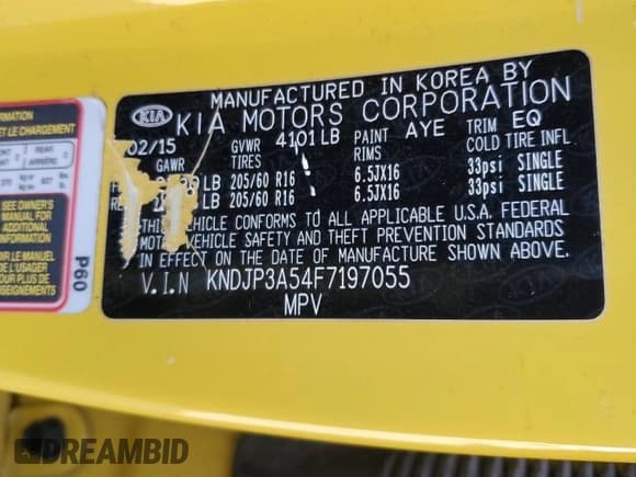 ✅ 2015 Kia Soul + • VIN: KNDJP3A54F7197055 • Лот: 87060235. Опубликован ранее на Copart с пробегом 87 410 миль. Бесплатный доступ к архиву аукционных продаж из США и подробный отчёт об истории автомобиля на DreamBid. Изображение 12.