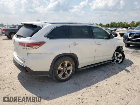 ✅ 2014 Toyota Highlander Limited • VIN: 5TDYKRFH3ES020696 • Lot: 80618315. Listed on Copart with 99,367 mi. Free auction sales archive from the USA and detailed vehicle history report at DreamBid. Image 3.