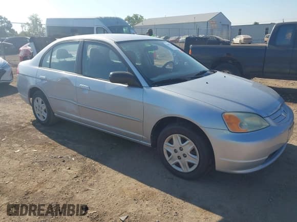 ✅ 2003 Honda Civic LX • VIN: 1HGES15533L002307 • Lot: 43097647. Listed on IAAI with 125,340 mi. Free auction sales archive from the USA and detailed vehicle history report at DreamBid. Image 1.