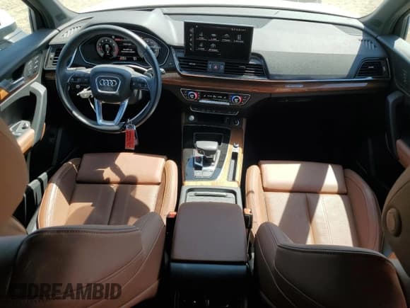 ✅ 2023 Audi Q5 S line Prestige • VIN: WA1FAAFY3P2167732 • Lot: 66558095. Wystawiony na Copart z przebiegiem 22 481 mil. Bezpłatny archiwum sprzedaży aukcyjnych z USA i szczegółowy raport historii pojazdu na DreamBid. Zdjęcie 8.